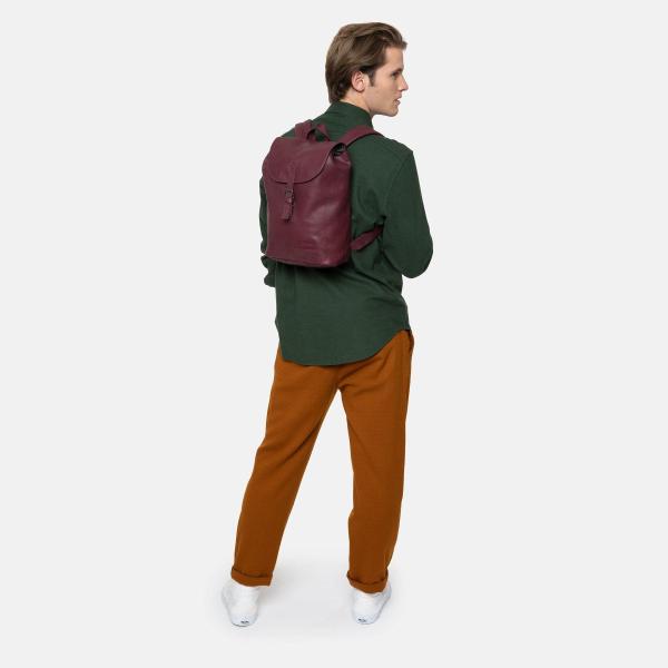Eastpak Casyl Wine Leather Rucksack